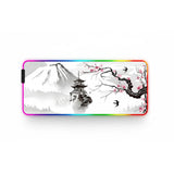 Japanese Mouse Pad - Mount Fuji & Sakura Edition - RGB LED