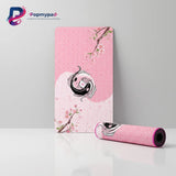 Japanese Mouse Pad - Harmony of Koi Carp & Sakura Cherry Blossoms