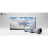 Tapis de souris Kitsune Onirique – Sérénité & Design Japonais Pastel avec illustration de renard mythique.