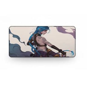 Tapis de souris League of Legends - Jinx Edition | Glisse Ultime & Design Arcane avec illustration de Jinx