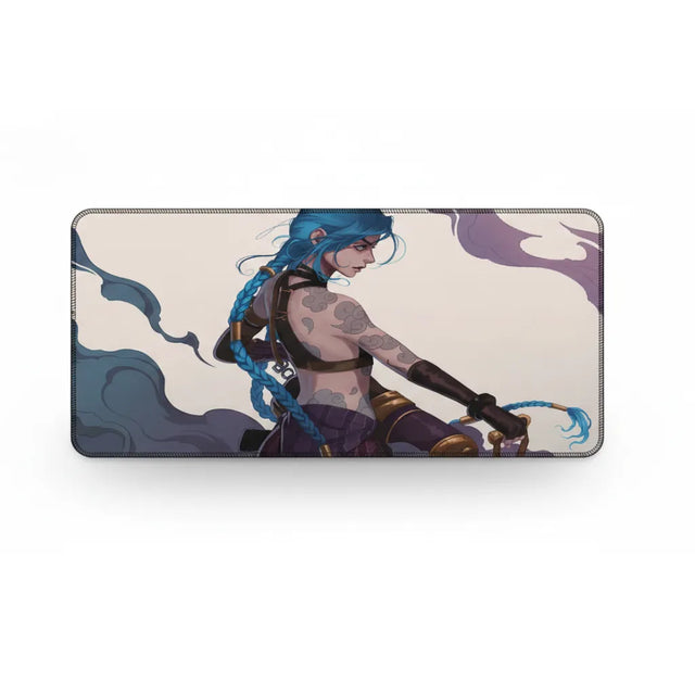 Tapis de souris League of Legends - Jinx Edition | Glisse Ultime & Design Arcane avec illustration de Jinx