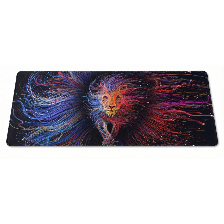 Luminous Lion Mouse Pad - Light Painting Artistic Edition