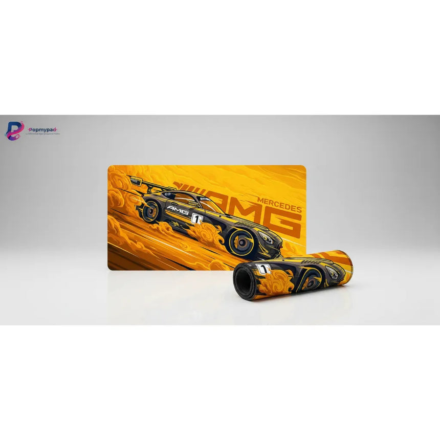 Mercedes-AMG Mouse Pad – Performance & Drift Edition Yellow