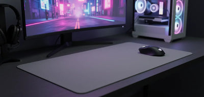 Minimalist Mouse Pad - Solid Anthracite Grey - Performance & Serenity