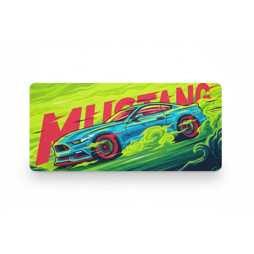 Mustang Racing Mouse Pad - Neon Drift & High Performance Edition