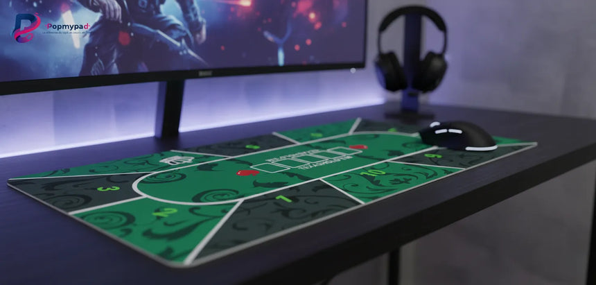 Poker Mouse Pad - Prestige Edition Texas Hold'em