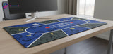 Texas Hold'em Poker Mouse Pad - Royal Edition Blue & Baroque