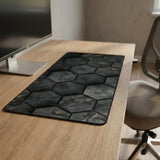 Polygon Mouse Pad - Dark Hex & Gold Edition