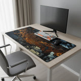 Polygon Mouse Pad — Geometric Abyss & Cyberpunk Design