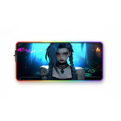 Jinx RGB Mouse Pad for League of Legends - Chaos Arcane XXL Edition
