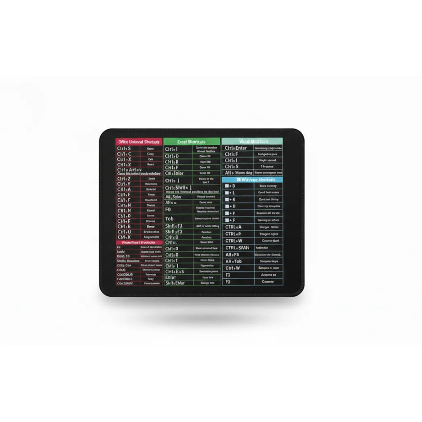 Mouse Pad Shortcuts Desktop - The Master Office Expert