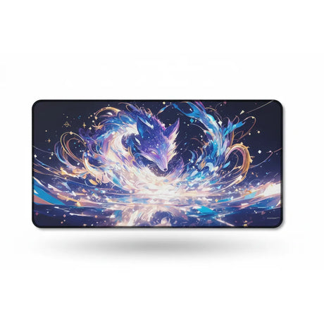 Tapis de souris Renard Astral - Design Cosmique & Zen avec un renard mystique dans un décor céleste.