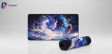 Tapis de souris Renard Astral - Design Cosmique & Zen avec un renard mystique entouré d'énergies célestes.