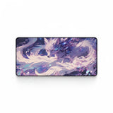 Tapis de souris Renard Cosmique - L'Esprit des Étoiles (Édition Artistique) affichant un renard vibrant dans un univers étoilé.