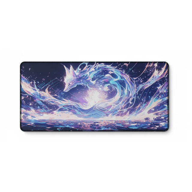 Tapis de souris Renard Éthéré – L'Harmonie Zen pour votre Bureau avec un design éthéré de renard astral.