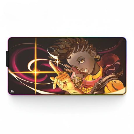 Tapis de souris Valorant - Astra - Précision Cosmique & RGB XXL avec illustration d'Astra en action.