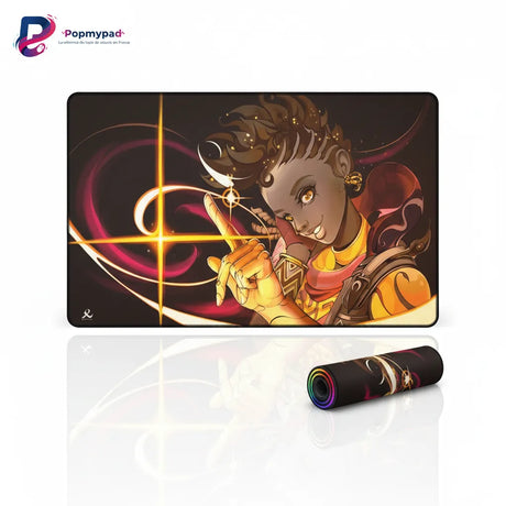Tapis de souris Valorant - Astra - Précision Cosmique & RGB XXL avec design d'Astra en couleurs cosmiques.