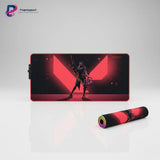 Tapis de souris Valorant - Édition Jett - Précision Speed XXL & RGB avec design dynamique de Jett.