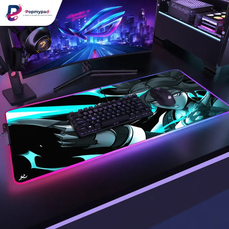 Tapis de souris Valorant - Édition Neon - Précision & RGB XXL avec design dynamique et éclairage LED.