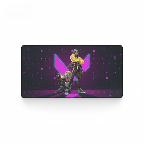 Tapis de souris Valorant - Édition Reyna - XXL RGB & Précision Ultime avec personnage en arrière-plan.