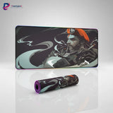 Tapis de souris Valorant Brimstone RGB – Précision Tactique et Glisse Ultime avec illustration cinématique.