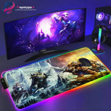 World of Warcraft RGB Mouse Pad – Legendary Duel Edition Azeroth