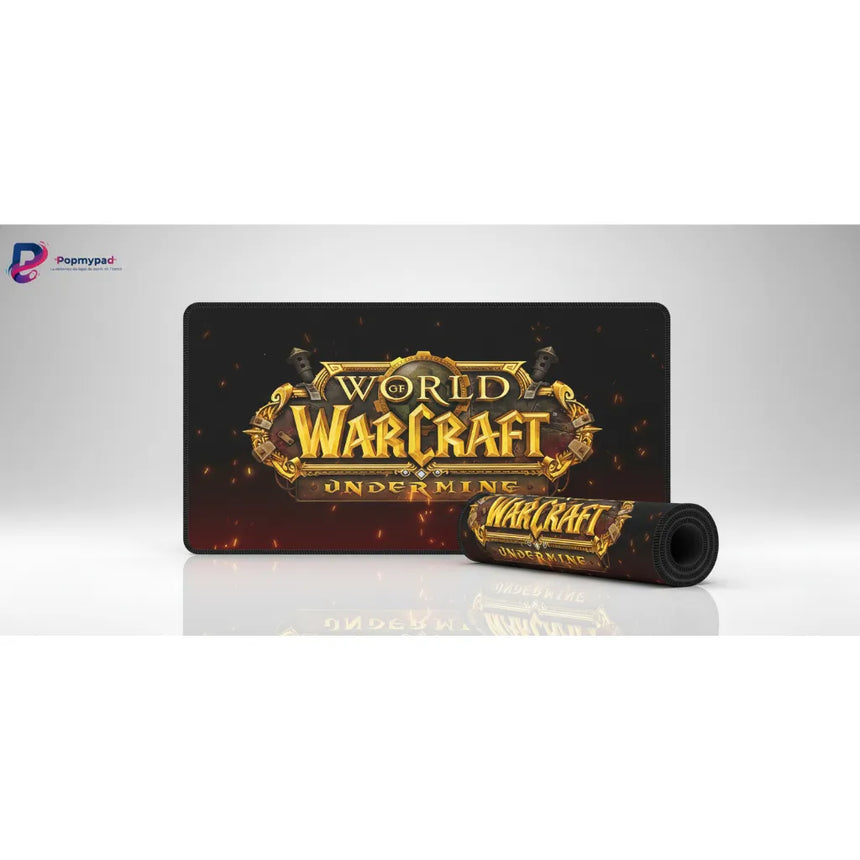 Tapis de souris World of Warcraft  Undermine Edition – Performance & Précision Gamine avec logo et design industriel.