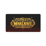Tapis de souris World of Warcraft  Undermine Edition – Performance & Précision Gamine avec logo sur fond rouge.