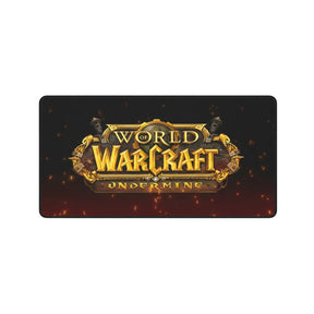 Tapis de souris World of Warcraft  Undermine Edition – Performance & Précision Gamine avec logo sur fond rouge.