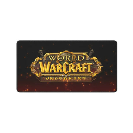 Tapis de souris World of Warcraft  Undermine Edition – Performance & Précision Gamine avec logo sur fond rouge.