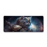 XXL Mouse Pad - Cosmic Warrior Cat: Space Guardian Edition