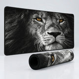 XXL Mouse Pad - "Lion's Gaze" Edition (Black and White)