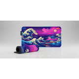 XXL Mouse Pad - Dreamy Japanese Wave (Purple & Pink)