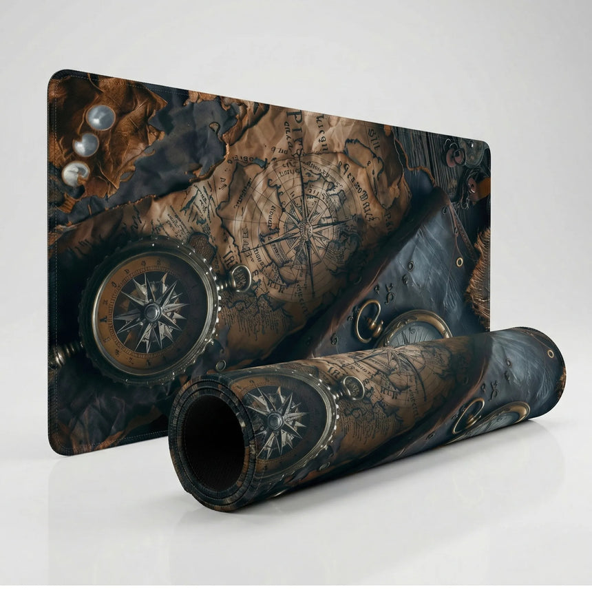 XXL Mouse Pad - The Explorer's Odyssey (Antique Style)