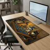 XXL Wizard Cats Mouse Pad The Awakening of Sorcerers (900x400mm) - Fantastic Design - PopMyPad