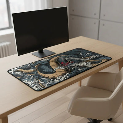 XXL Japanese Dragon Mouse Pad - Traditional Irezumi Style
