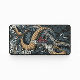 Tapis de souris XXL Dragon Japonais - Style Irezumi Traditionnel avec design de dragon majestueux et vagues écumeuses