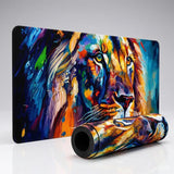 XXL Lion Mouse Pad "Chromatic Explosion" - Artist Edition