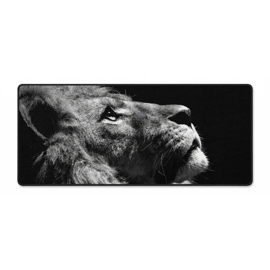 XXL Lion Majestic Mouse Pad - Premium Black and White Design