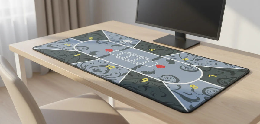 XXL Poker Mouse Pad - Premium Baroque Texas Hold'em Design