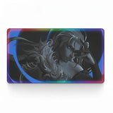 Tapis de souris valorant - Édition Sova - Précision XXL & RGB avec design artistique sombre et électrique.