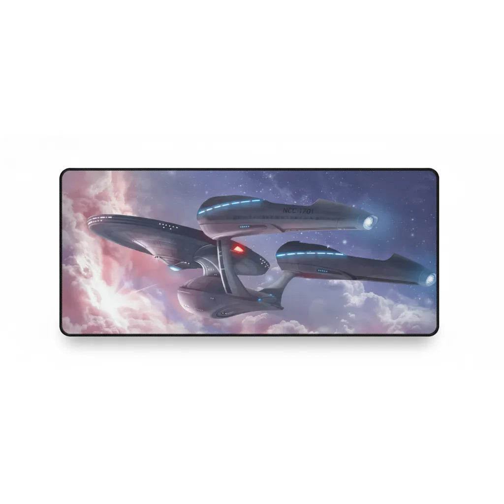 Star Trek Mouse Pad - USS Enterprise NCC-1701: Cosmic Nebula Edition