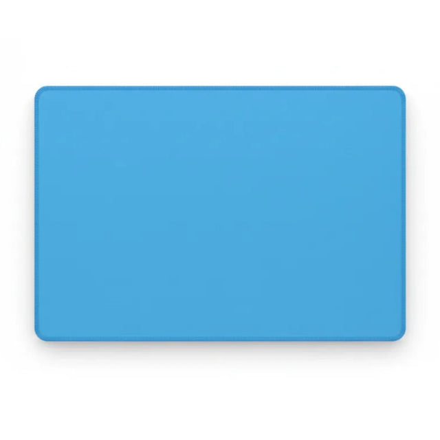 Tapis de souris bleu azur minimaliste, vue complète du tapis