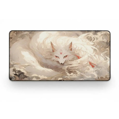 Tapis de souris kitsune renard zen, vue complète du tapis