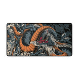 Tapis de Souris XXL Dragon Japonais – Édition Phoenix Orange & Noir avec dragon japonais sur fond stylisé.